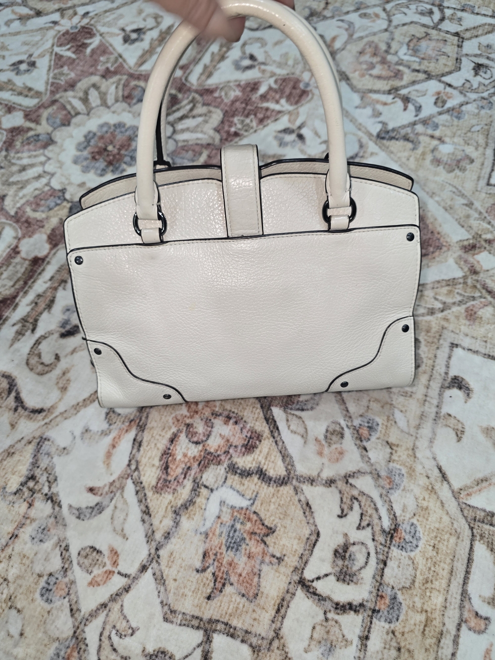 Coach 57722 Mercer 24 Leather Sachel In Chalk - Picture 2 of 11